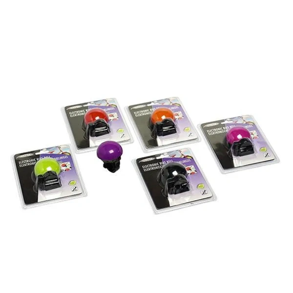 ЗВОНОК ДЛЯ ВЕЛОСИПЕДА ЭЛЕКТРИЧЕСКИЙ металл/пластмасса 5,5*5,5 см (код 987118)