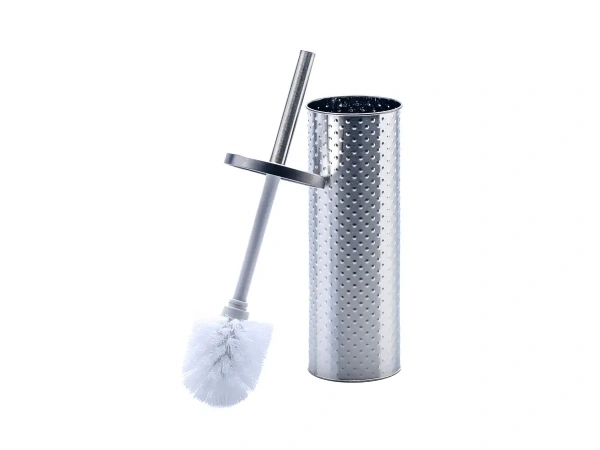 ЩЕТКА ДЛЯ WC пластмасса/металл в подставке 9,5*26,5/38 см (арт. 962848, код 266920)