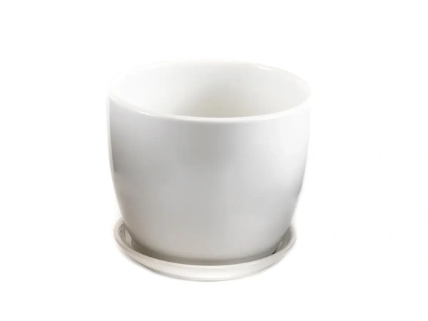 ГОРШОК ДЛЯ ЦВЕТОВ керамический с подставкой 14,5*13 см (арт. TX93003-3, код 251001)