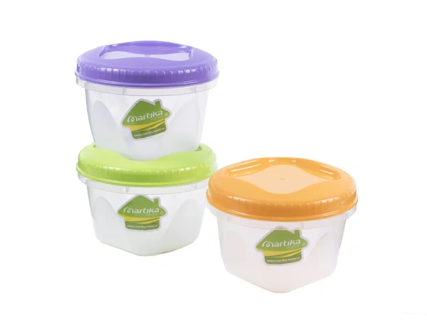 БАНКА ДЛЯ СЫПУЧИХ ПРОДУКТОВ пластмассовая "Тондо" 450 мл (арт. С284, код 902453)