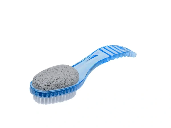 ЩЕТКА ДЛЯ НОГ пластмассовая с пемзой 4,5*3*19,5 см (арт. PF23-10, код 272167)