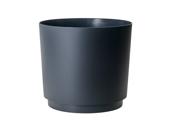 КАШПО пластмассовое "Aura" антрацит 28*25 см/13 л (арт. LA136-82)