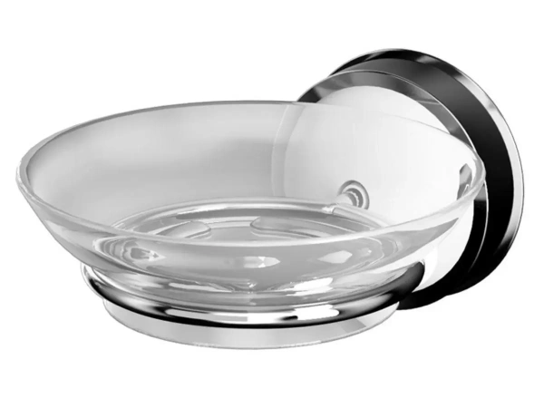 ПОДСТАВКА ДЛЯ МЫЛА пластмассовая с держателем металлическим на присоске 10,5*13,7*6,5 см (арт. 12040000, код 120140)