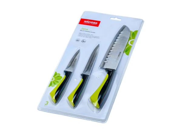 НАБОР НОЖЕЙ нержавеющая сталь "JANA" 3 шт. 17,5/12/9 см (арт. 723121, код 959630)