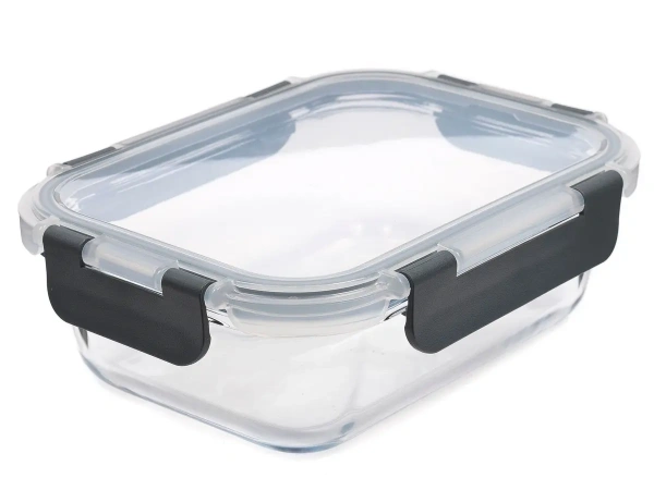 КОНТЕЙНЕР ДЛЯ ПРОДУКТОВ стеклянный 640 мл с пластмассовой крышкой (арт. LHB-HL-640, код 223183)