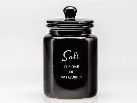 БАНКА ДЛЯ СЫПУЧИХ ПРОДУКТОВ керамическая "Salt" 950 мл/10,6*10*17,5 см (арт. QC23A618SA, код 292875)