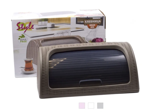 ХЛЕБНИЦА пластмассовая 42*27,5*18 см (арт. 05330R, код 684050)