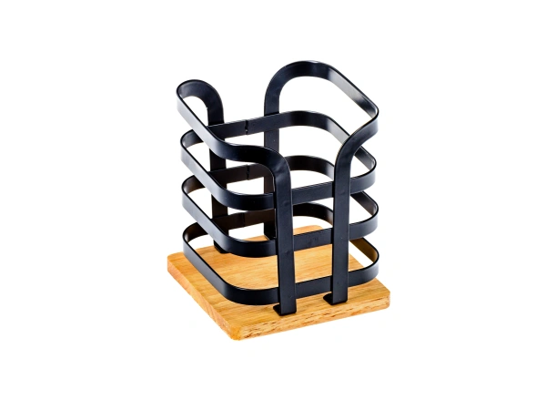 ПОДСТАВКА ДЛЯ СТОЛОВЫХ ПРИБОРОВ металлическая 12*12*14 см (арт. XX12281P-W, код 277070)