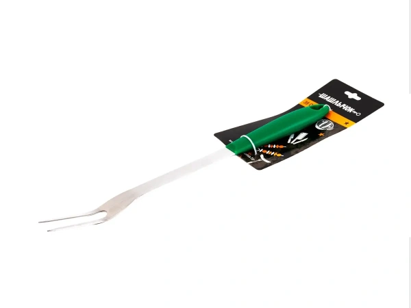 ВИЛКА ДЛЯ ГРИЛЯ металлическая с пластмассовой ручкой 39 см (арт. WL-002-C, код 248919)