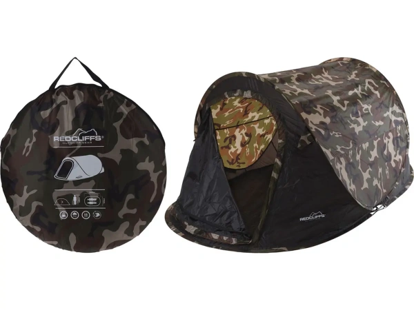 ПАЛАТКА туристическая самоустанавливающаяся 220*120*95 см (код 573322) (код 946680)