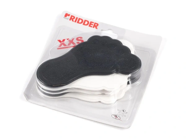 НАБОР НАКЛАДОК ДЛЯ ВАННОЙ АНТИСКОЛЬЗЯЩИХ резиновых на присосках ''Следы'' 6 шт. 15*9 см (арт. 69590, код 695907)