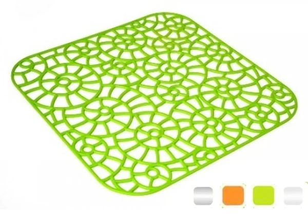 КОВРИК ДЛЯ МОЙКИ пластмассовый "Грата" 28*28 см (арт. С655, код 785248)