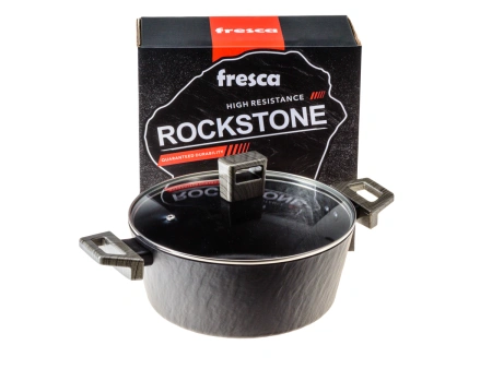 КАСТРЮЛЯ алюминиевая "Rockstone" с антипригарным покрытием с крышкой 3,7 л/24 см (арт. BB102472, код 288625)