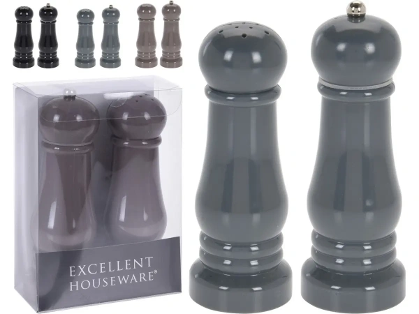 НАБОР ДЛЯ СПЕЦИЙ пластмассовый 2 пр. 16,5 см: мельница, солонка (код 145735)