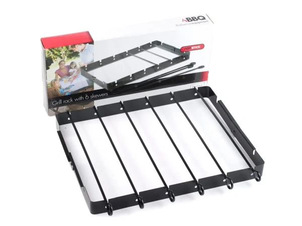 НАБОР ШАМПУРОВ металлических 6 шт. 30 см + металлическая подставка 26*33 см (код 052279)