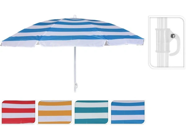 ЗОНТ ПЛЯЖНЫЙ складной д. 142 см (код 431104)