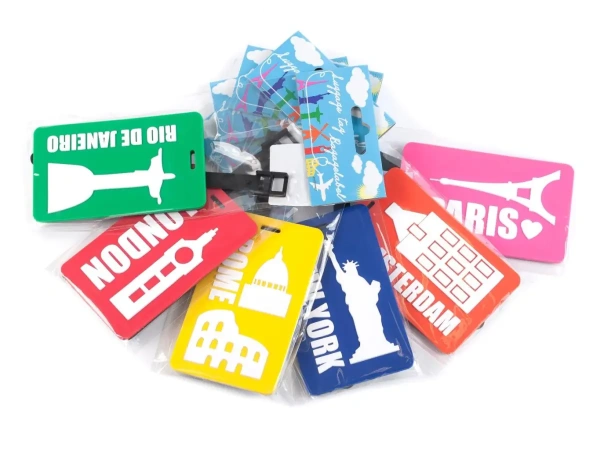 БИРКА ДЛЯ БАГАЖА пластмассовая 6,8*10,4 см (код 916792)