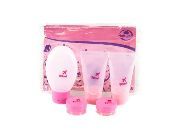 НАБОР ЕМКОСТЕЙ ДОРОЖНЫХ пластмассовых "Круиз" 5 шт. (арт. VL17-91, код 901851)