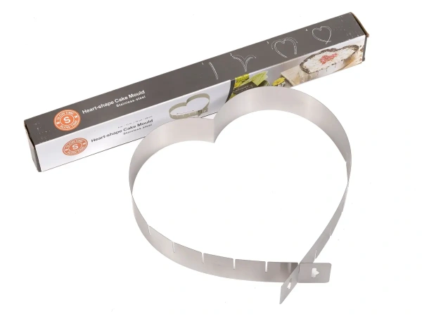 ФОРМА ДЛЯ ВЫРЕЗАНИЯ ТЕСТА металлическая регилируемая "Сердце" 15-27 см (арт. 11166639, код 239658)