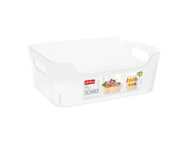 КОРЗИНА пластмассовая "Scandi" бесцветная 17*12*7,5 см/1,2 л (арт. 433236901, код 198169)