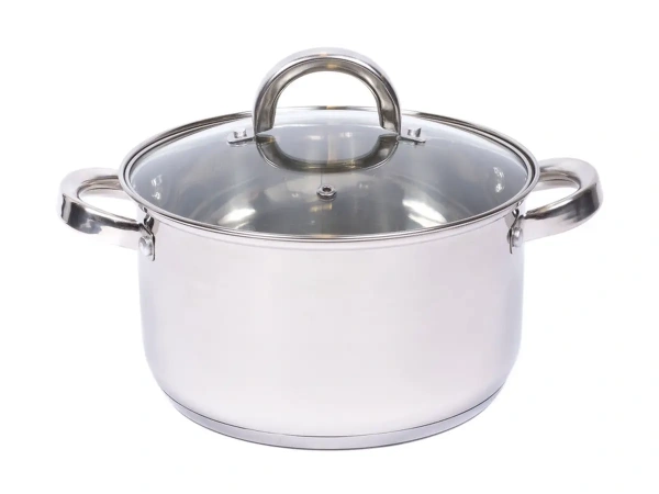 КАСТРЮЛЯ из нержавеющей стали со стеклянной крышкой 1,7 л/16 см (арт. GS-01211-16CA, код 200900)