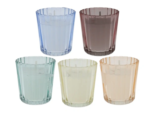 ПОДСВЕЧНИК стеклянный с ароматизированной свечей 5,5*6 см (код 954860)