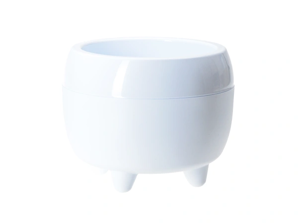 КАШПО пластмассовое "Mona" белое 23*18,5 см/3 л с дренажной системой (арт. LA361-05)