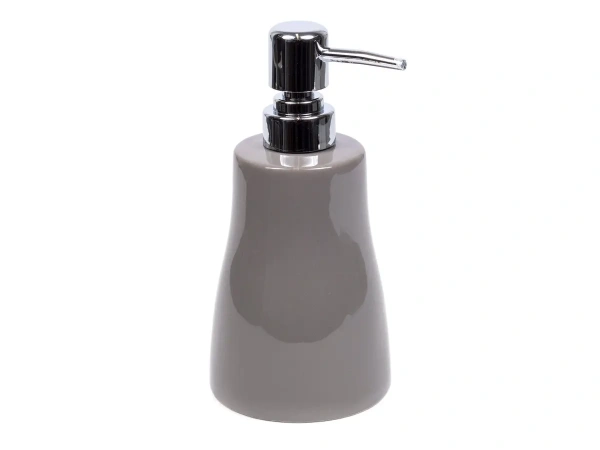 ДОЗАТОР ДЛЯ ЖИДКОГО МЫЛА керамический "Silvia grey" 8*8*17 см (арт. 2134507, код 160849)