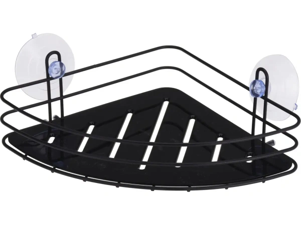 ПОЛКА ДЛЯ ВАННОЙ УГЛОВАЯ металлическая 20*20*8 см (код 095153)