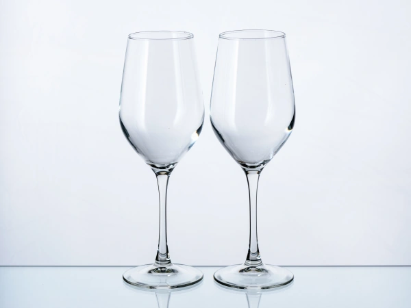 НАБОР БОКАЛОВ ДЛЯ ВИНА стеклянных "Селест" 2 шт. 450 мл (арт. O0598, код 058044)