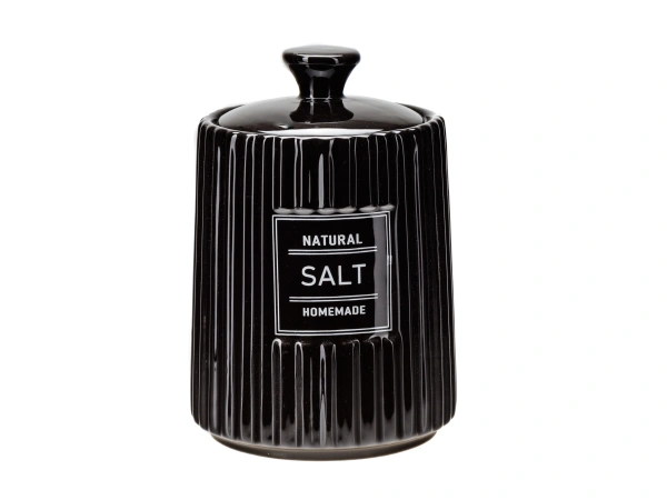БАНКА ДЛЯ СЫПУЧИХ ПРОДУКТОВ керамическая "Salt" 650 мл/10,6*10,6*15,5 см (арт. QC23A617SA, код 292950)