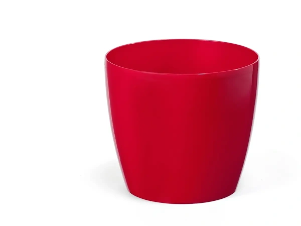 КАШПО пластмассовое "Magnolia" красное 13,5*12 см (арт. LA201-01, код 012015)