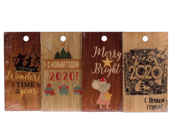 ДОСКА РАЗДЕЛОЧНАЯ деревянная (фанера) 16,5*30*0,5 см (арт. BB101702, код 204502)