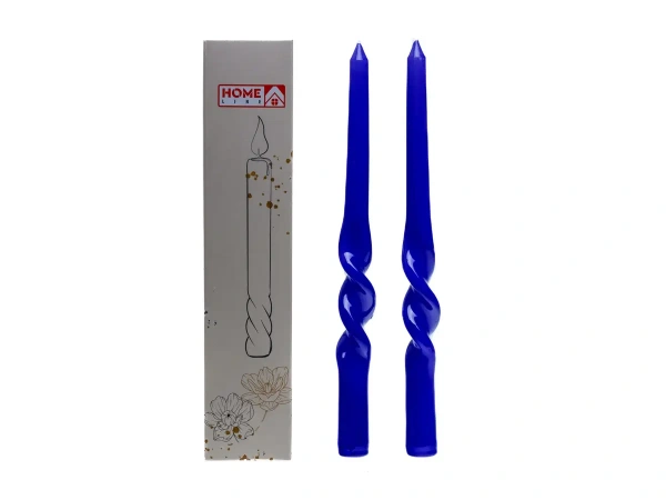 НАБОР СВЕЧЕЙ декоративных синих 2,1*25 см 2 шт. (арт. BB102007, код 266715)