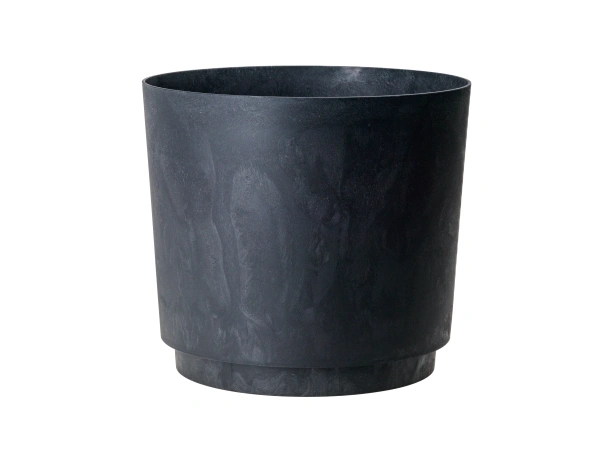 КАШПО пластмассовое "Aura" черный асфальт 28*25 см/13 л (арт. LA136-71)
