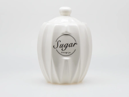 БАНКА ДЛЯ СЫПУЧИХ ПРОДУКТОВ керамическая "Sugar" 700 мл/11,3*11,3*15,6 см (арт. QC24B179S, код 292899)