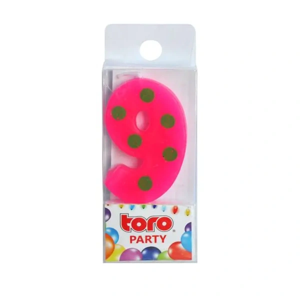 СВЕЧА для торта "Цифра 9" 3*4,5 см (арт. 263841, код 077275)