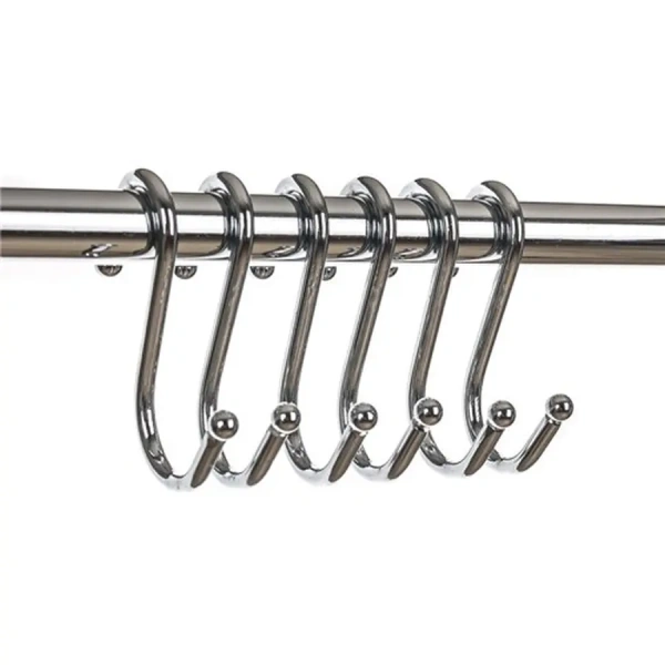 НАБОР КРЮЧКОВ металлических для рейлингов 6 шт. 6,5 см (арт. 45200960, код 399422)