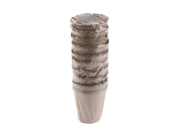 НАБОР ГОРШКОВ ДЛЯ РАССАДЫ торфяных 10 шт. 8*8 см (арт. 27724, код 510165)