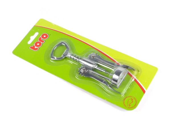 ШТОПОР С КРЫЛЬЯМИ металлический 18 см "TORO" (арт. 260053, код 060463)