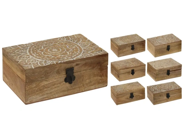 ШКАТУЛКА деревянная 10*15*6,8 см (код 412932)