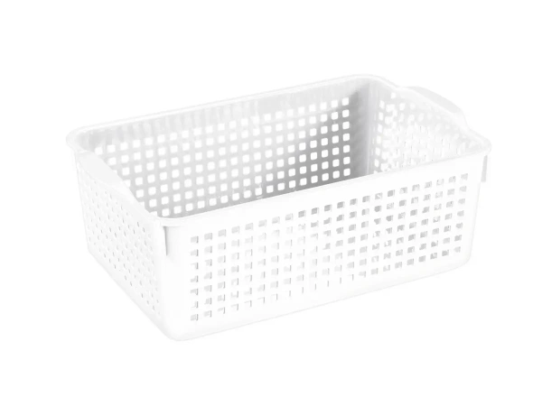 КОРЗИНА пластмассовая "Лофт" 3,8 л/29,5*18,5*10,5 см белая (арт. 643006, код 794327)
