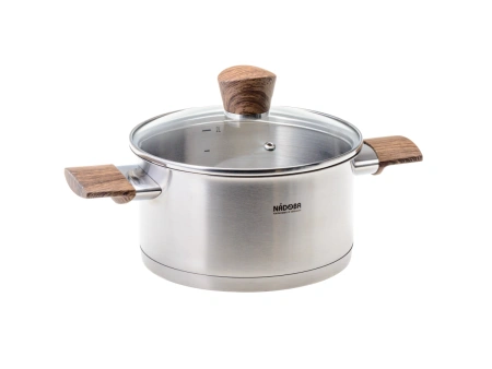 КАСТРЮЛЯ со стеклянной крышкой, 18 см/2,5 л, NADOBA, серия LUDVA (арт. 727013, код 955199)