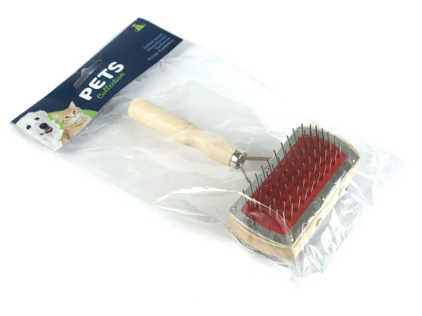 ПУХОДЕРКА ДЛЯ ЖИВОТНЫХ дерево/металл двойная 16,5*11*6 см (код 199950)