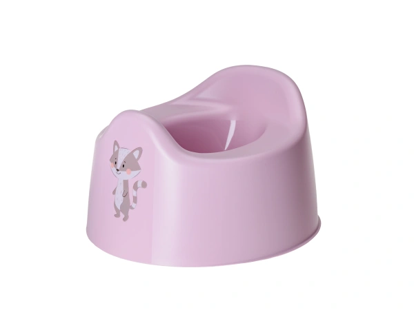 ГОРШОК ДЕТСКИЙ пластмассовый розовый 27,5*25,4*17 см (арт. 431333005, код 422904)