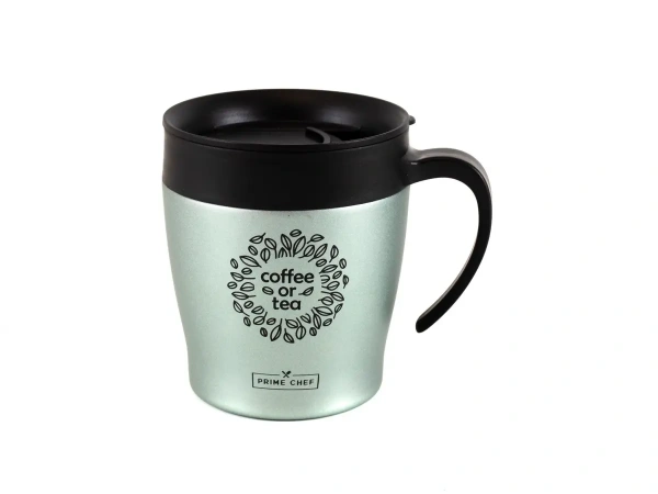 ТЕРМОКРУЖКА металлическая "MAVEL" серо-зеленый 330 мл/10,5 см (арт. 84282016, код 112172)