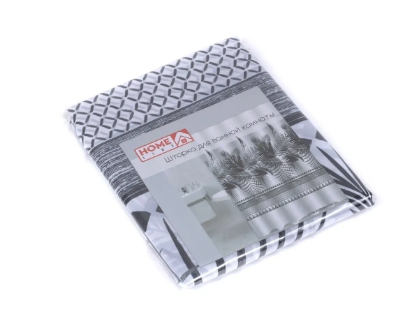 ЗАНАВЕС-ШТОРКА ДЛЯ ВАННОЙ полиэстер 180*180 см + 12 крючков (арт. 58AMT21561, код 239955)