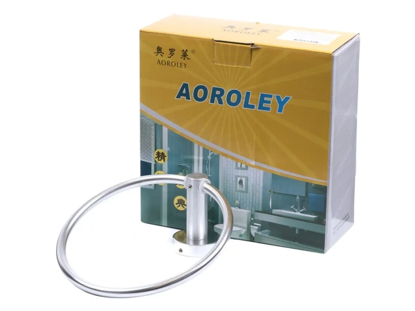 ВЕШАЛКА-КОЛЬЦО ДЛЯ ПОЛОТЕНЦА алюминиевая (арт. 25561529, код 179459)