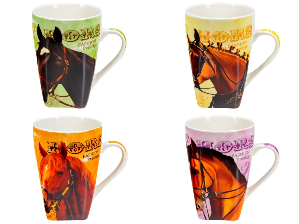 КРУЖКА фарфоровая "Лошадь" 400 мл (арт. ZPX12705, код 291847)