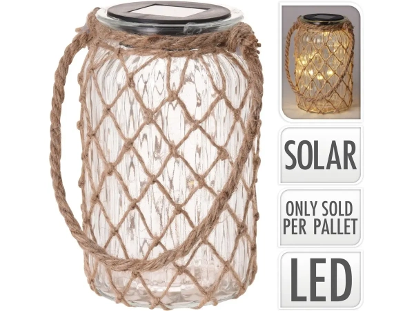 ФОНАРЬ в стеклянном корпусе на солнечной батарее 11*18,5 см (код 442971)